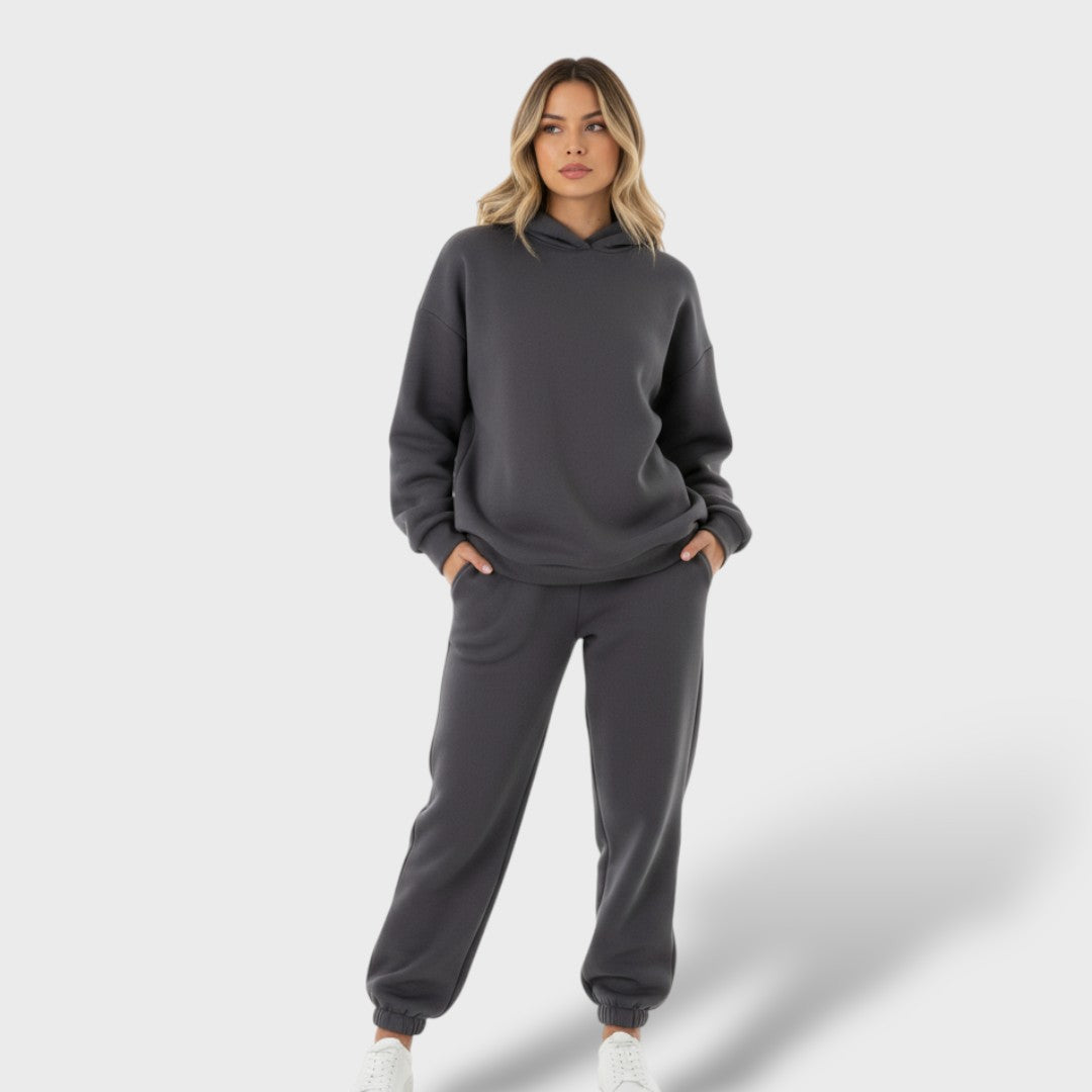 Sports Set with Hoodie and Long Pants