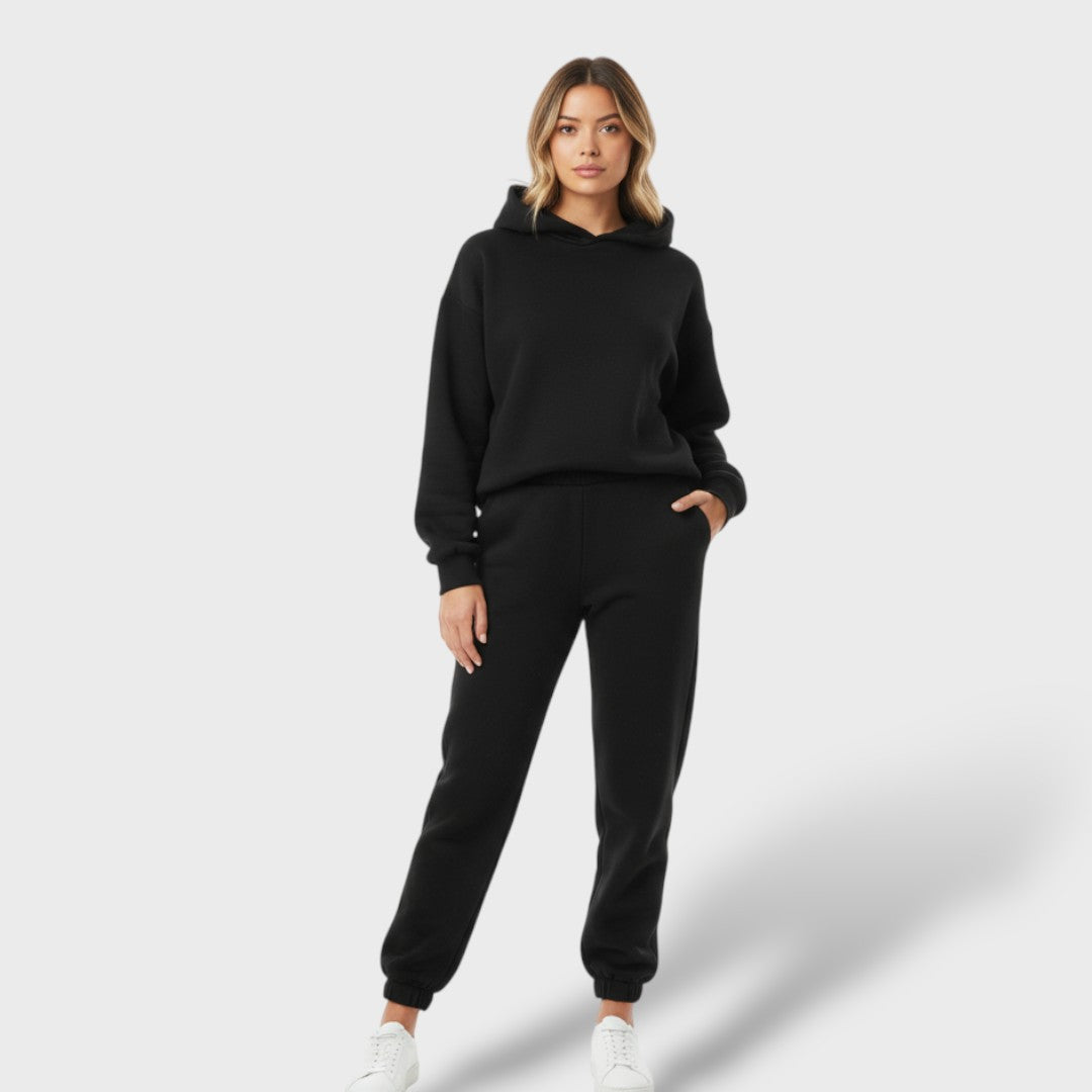 Sports Set with Hoodie and Long Pants