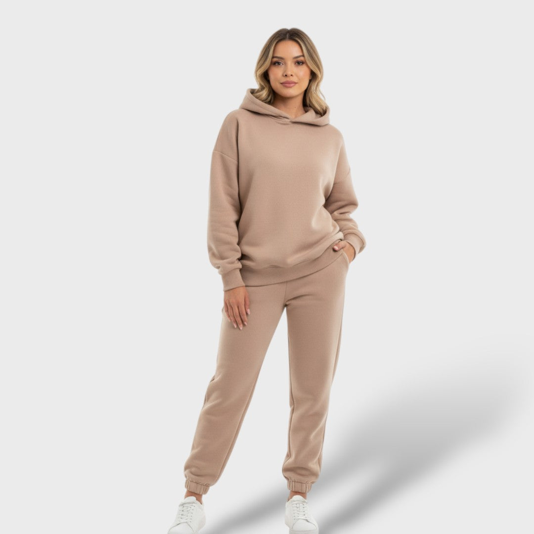 Sports Set with Hoodie and Long Pants