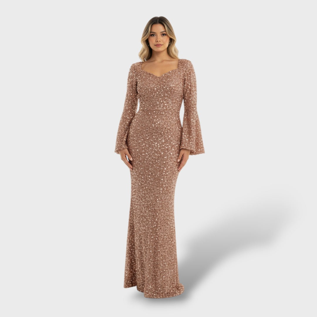 Mermaid Dress for Women with Long Sleeves