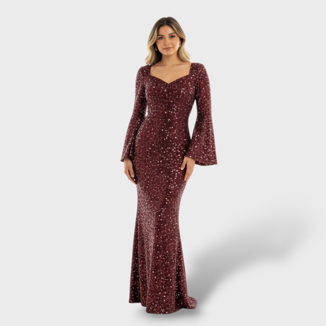 Mermaid Dress for Women with Long Sleeves