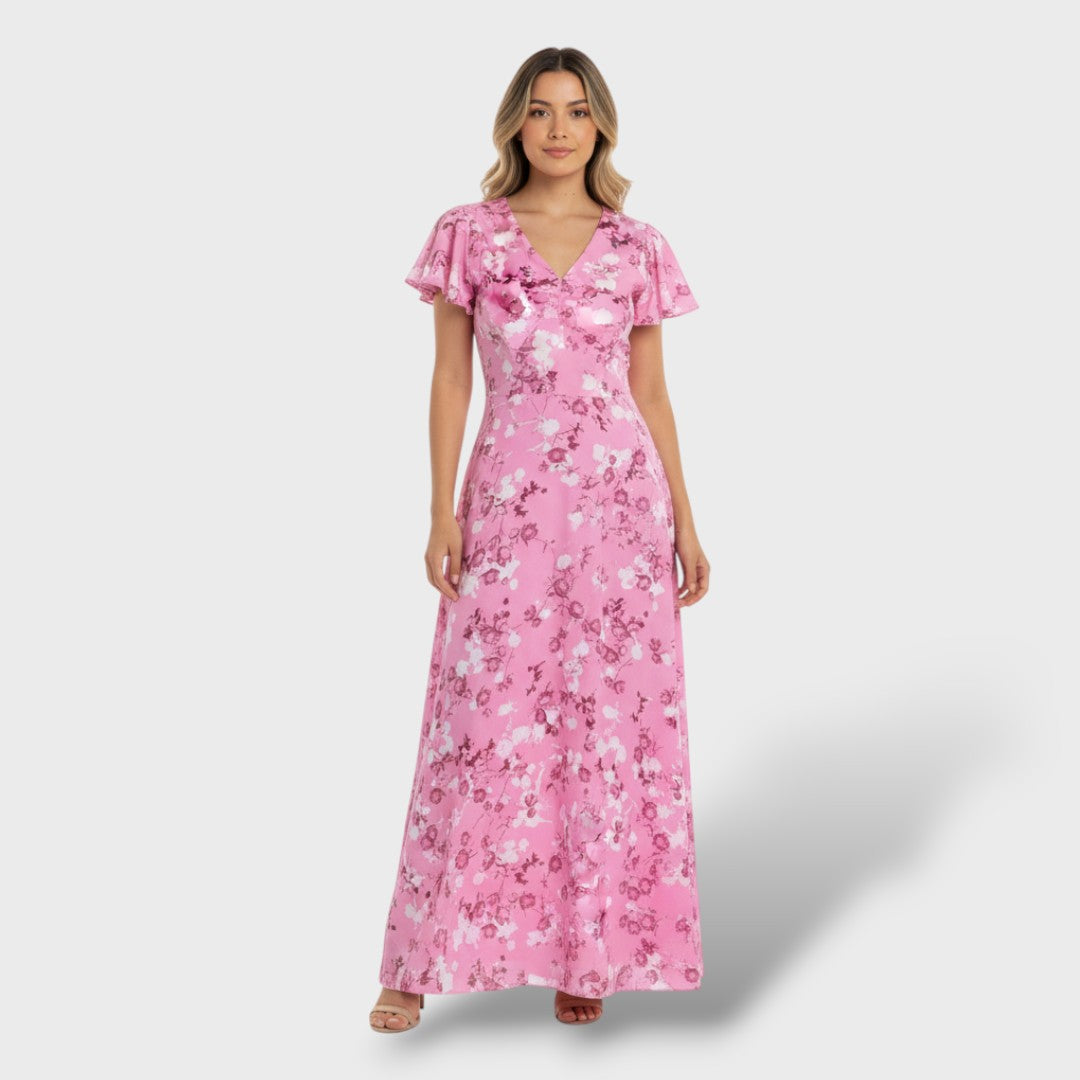 Long Floral Party Dress