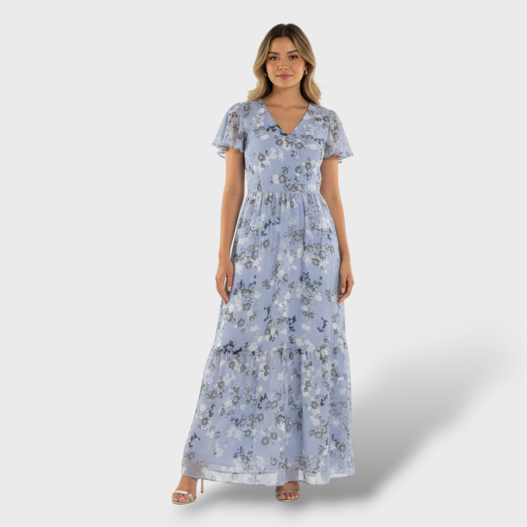 Long Floral Party Dress