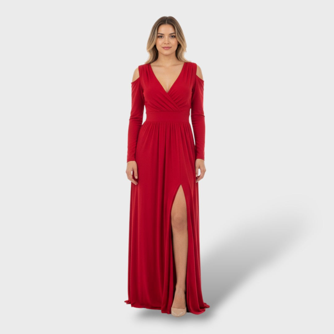 Elegant Long Dress with Side Slit