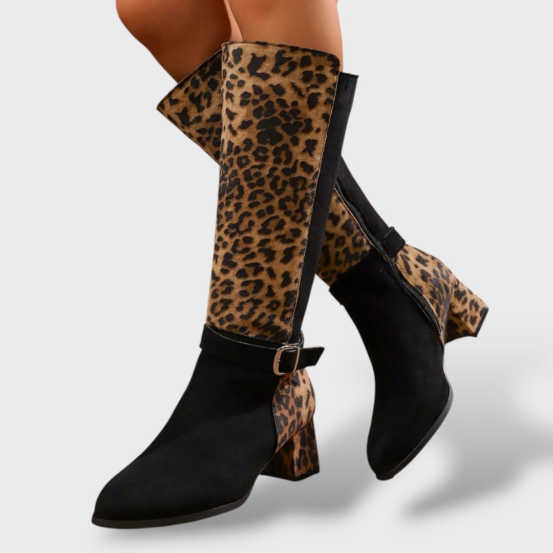 High Leopard Boots for Women