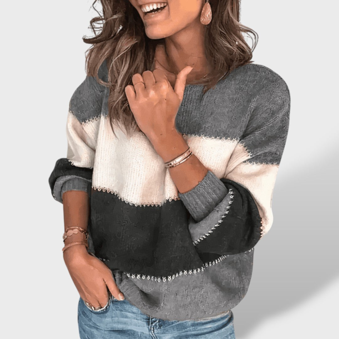 Valeria Oversized Striped Sweater