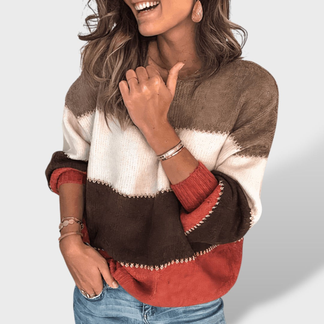 Valeria Oversized Striped Sweater