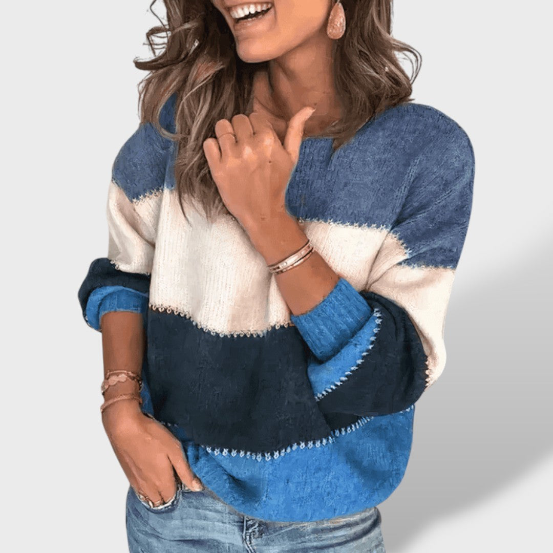 Valeria Oversized Striped Sweater
