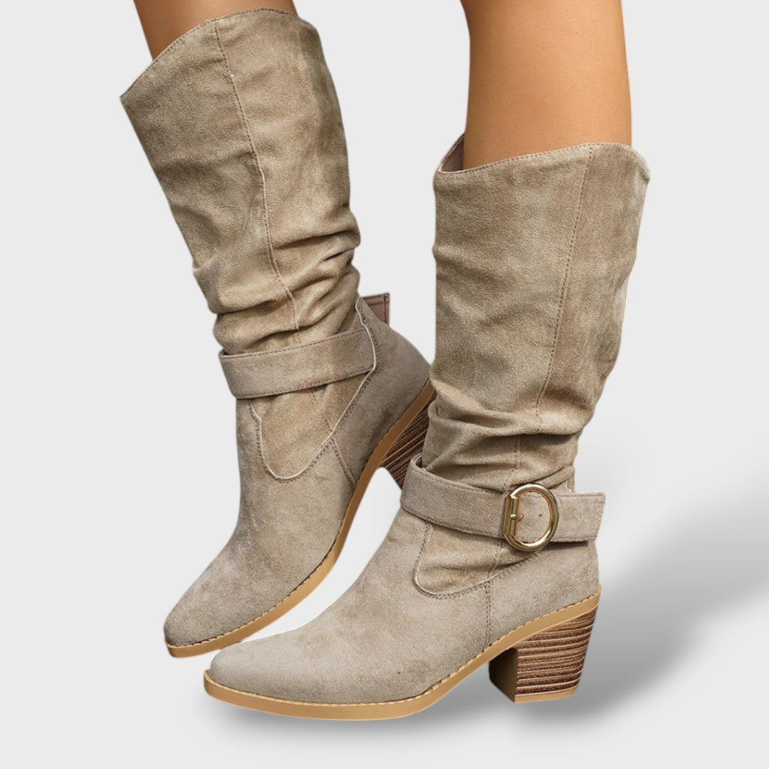 Women's Suede Cowboy Boots