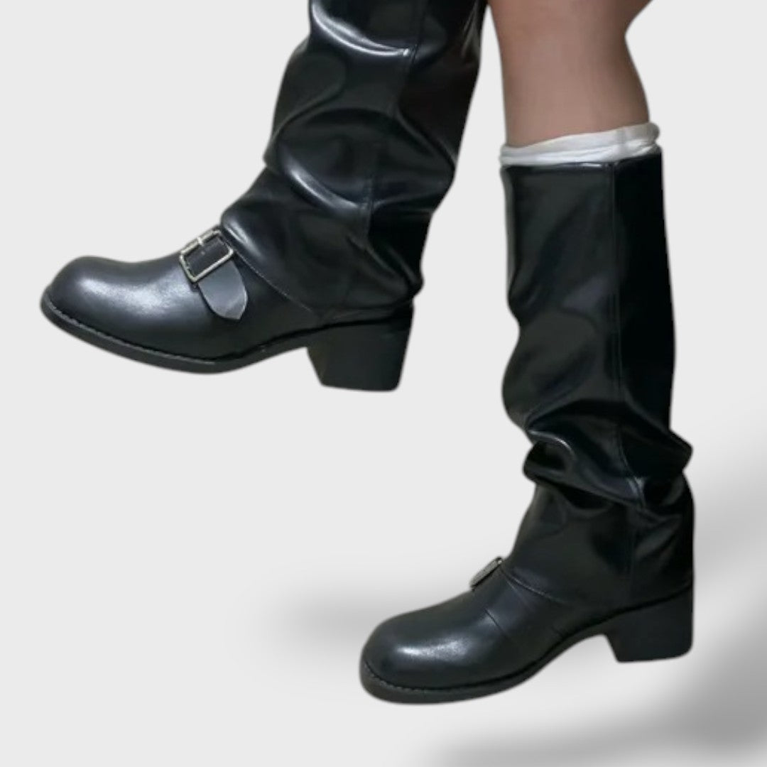 High punk platform boots for women
