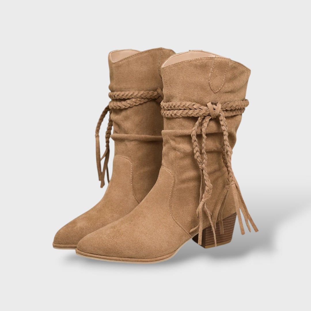 Women's Western Fringe Ankle Boots