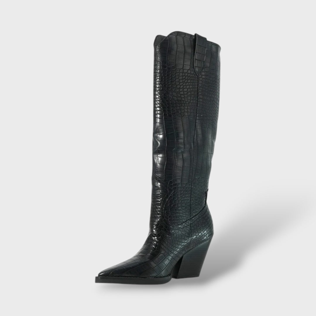 Women’s High Boots with Chunky Heel