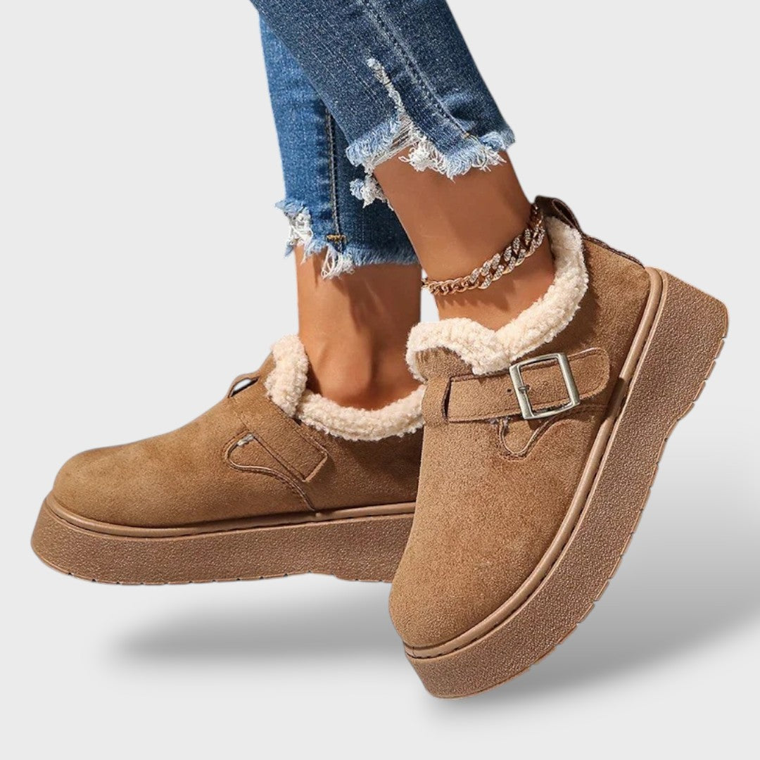 Snow Boots with Thick Sole and Fleece Lining